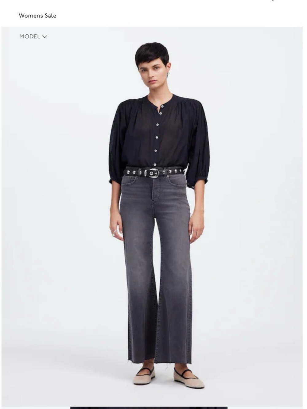 Madewell wide leg crop flare in chasm size 31 , fantastic condition